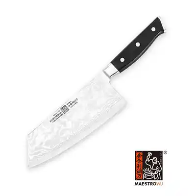 Maestro Wu A-2 Small Damascus Vegetable Cleaver